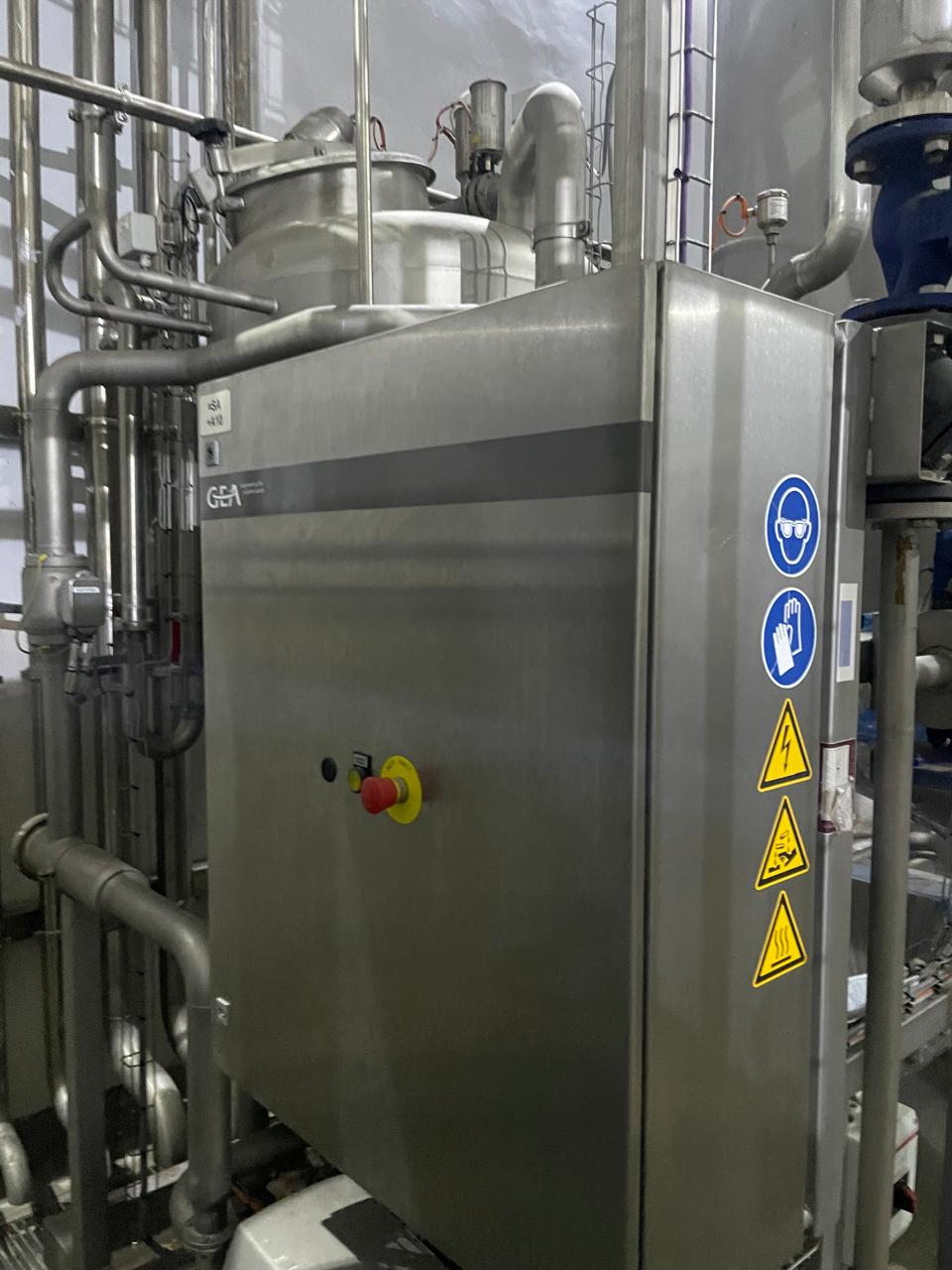 GEA COMPLETE UHT PLANT 8000 LPH CAPACITY FOR MILK CREAM AND JUICE PRODUCTION FOR SALE YEAR 2018