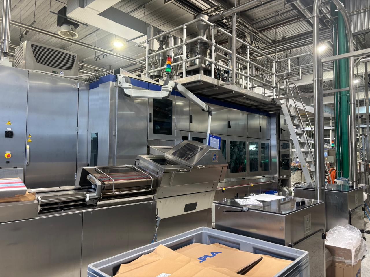 USED TETRA REX FILLING AND CAPPING COMPLETE LINE FOR SALE FOR LONG LIFE FRUIT JUICES YEAR 2016
